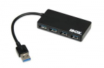IBOX IUH3F56 HUB USB 3.0 BLACK 4-PORTS SLIM