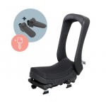 URBAN IKI Junior bagažinės sėdynė BLACK/BLACK SET rakto užraktas