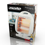 Mesko Home MS 7710 Vidaus Balta 800 W Elektrinis kvarcinis &scaron;ildytuvas