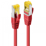 Tinklo Kabelis - LINDY RJ45 S/FTP LSZH Tinklo Kabelis, Cat.6A Ki&scaron;tukas, Cat.7 Neapdorotas Kabelis, 0.5 m, Raudonas
