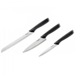 Tefal Essential, 3 vnt., juodas - Peilių rinkinys