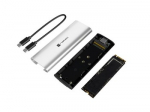 I&Scaron;ORINIS SSD DĖKLAS NATEC RHINO M.2 NVME LITE USB-C 3.2 GEN 2 ARCTIC SILVER