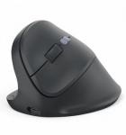 ergonomic multi-device mouse EWM-600 black left