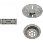 InFino Set: outlet/overflow Satin Platinum, single bowl