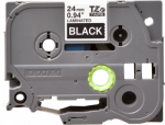 BROTHER P-Touch TZE-355 white on black 24mm