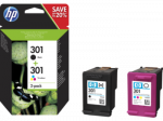 HP 301 original Ink cartridge N9J72AE Combo 2-Pack Standard Capacity Black and Colour cartridge