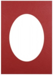 Passepartout 21x29.7, brick oval