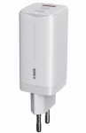 IBOX C-65 PD65W UNIVERSAL CHARGER GaN USB-C CABLE WHITE