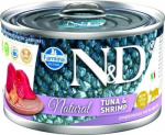 FARMINA N and D Cat Natural Tuna and Shrimp - drėgnas kačių ėdalas - 140 g