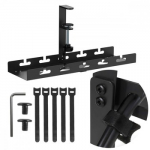 Maclean kabelio tvarkyklė po stalu, maks. apkrova 5 kg, juoda, MC-105 B