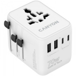 CANYON Travel Adapter OnTour 70 EU/UK/US/AUS 70W White