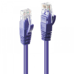 Tinklo Kabelis - LINDY Cat.6 U/UTP Tinklo Kabelis, RJ45, M/M, 250MHz, 20 m, Purpurinis