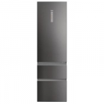 Haier 3D 60 Series 7, No Frost, 414 L, auk&scaron;tis 205 cm, tamsaus nerūdijančio plieno - &Scaron;aldytuvas