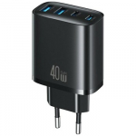 Charger 40W T70 2xUSB-A 2xUSB-C black