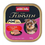 ANIMONDA Vom Feinsten Junior Mini Turkey with veal and apple - drėgnas ėdalas &scaron;unims - 100g