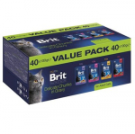 BRIT Premium by Nature Value pack Adult Box - &scaron;lapias kačių maistas - 40x100g