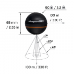 Deeper | Smart Sonar PRO+2 | Sonar | Wi-Fi | Black