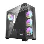 Kompiuterio korpusas - darkFlash DS900 Mid-Tower su 7 ARGB ventiliatoriais Juodas