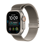 Apple Watch Ultra 4 GPS + Cellular 49mm Natural Titanium Case with Natural Titanium Milanese Loop - M