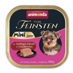 ANIMONDA Vom Feinsten Junior Mini Poultry with game and cranberries - drėgnas ėdalas &scaron;unims - 100g