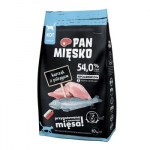 PAN MIĘSKO Chicken with trout S - sausas kačių maistas - 10kg