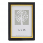 Rėmelis 40x50 plast 1303916 ECO juodas su auksu|15mm