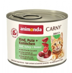 ANIMONDA Carny Adult Beef, turkey and rabbit - &scaron;lapias kačių maistas - 200g