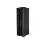 Lanberg | Rack cabinet 19" free-standing 42U/600x1000 (flat pack) with glass door lCD V2 | FF01-6042-12BL | Black