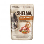 SHELMA Rich in turkey in sauce - &scaron;lapias kačių maistas - 85g