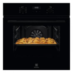 Electrolux 600 SteamBake, 65 L, juoda - Įmontuojama orkaitė