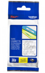 BROTHER TZE135 12mm WHITE ON CLEAR