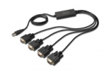 Digitus Konverteris USB2.0/4 x RS232 (DB9M)