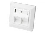 Digitus | Wallplate for Keystone Modules, German type, middle plate 50x50 mm, frame 80x80 mm | DN-93801-1