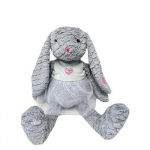 Mascot Rose Bunny 32 cm grey