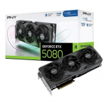 PNY Video Card NVidia GeForce RTX 5080 16GB Overclocked Triple Fan DLSS 4