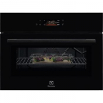 Electrolux 800 Series MealAssist Combiquick&reg;, su mikrobangų krosnelės funkcija, 44 L, juoda - Įmontuojama kompakti&scaron;ka orkaitė