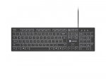 Natec Herring Glow | Keyboard | Wired | US | Black | USB Type-A