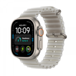 Apple Watch Ultra 4 GPS + Cellular 49mm Natural Titanium Case with Translucent Grey Ocean Band