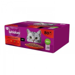 WHISKAS Classic Meals in sauce Poultry, Lamb, Beef, Chicken - &scaron;lapias kačių maistas - 80x85g