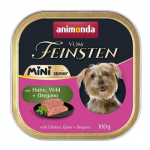 ANIMONDA Vom Feinsten Senior Mini Chicken with game and oregano - drėgnas ėdalas &scaron;unims - 100g