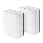 Wireless Router|ASUS|ZenWiFi BT10 (2pk)|Product type Mesh system|Qtty 2 pc(s)|Wi-Fi band Tri-band (2.4 GHz / 5 GHz / 6 GHz)|Wi-Fi 7 (802.11be)|Ethernet WAN Yes|3xEthernet LAN (RJ-45) ports|WLAN speed 11529 Mbit/s|Internal memory 2000 MB|Flash memory  ...