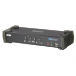 ATEN CS1764A-AT-G CS1764A 4-Port DVI USB 2.0 KVMP Switch 4x DVI-D Cables 2-port Hub Audio
