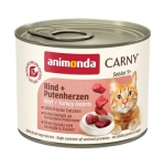 ANIMONDA Carny Senior Beef and turkey hearts - &scaron;lapias kačių maistas - 200g