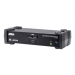 Aten 2-Port USB 3.0 4K HDMI KVMP Switch with Audio Mixer Mode | CS1822