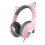 Foxxray FXR-BAL-62 PK ShinyCat Gaming Headset Wired Pink/Grey
