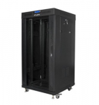 Szafa stojąca rack 19 22U 600X600mm czarna LCD