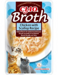 INABA Ciao Broth Chicken and Scallop - skanėstas katėms - 40g