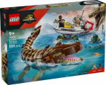Jurassic World Building Set 76974: Boat Mission and Mosasaurus Model