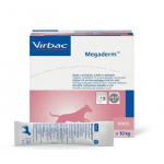 VIRBAC Megaderm riebalų rūg&scaron;tys stiprinančios odą ir kailį - papildai &scaron;unims - 28x8ml
