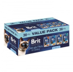 BRIT Premium by Nature Delicate fillets in gravy Box - &scaron;lapias kačių maistas - 36x85g